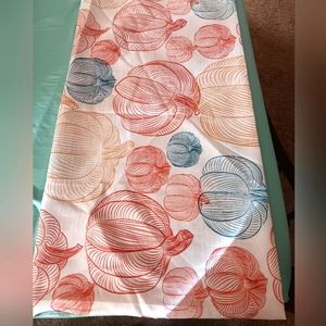 Shower curtain,  pumpkin design